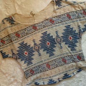 *SOLD* Sheer patterned top